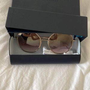 Pink and rose gold sunglasses